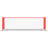 Vidaxl Tennisnet 300x100x87 cm poliestere nero e rosso
