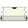 Vidaxl voetbal reboundnet 183x85x120 cm polyester zwart en geel