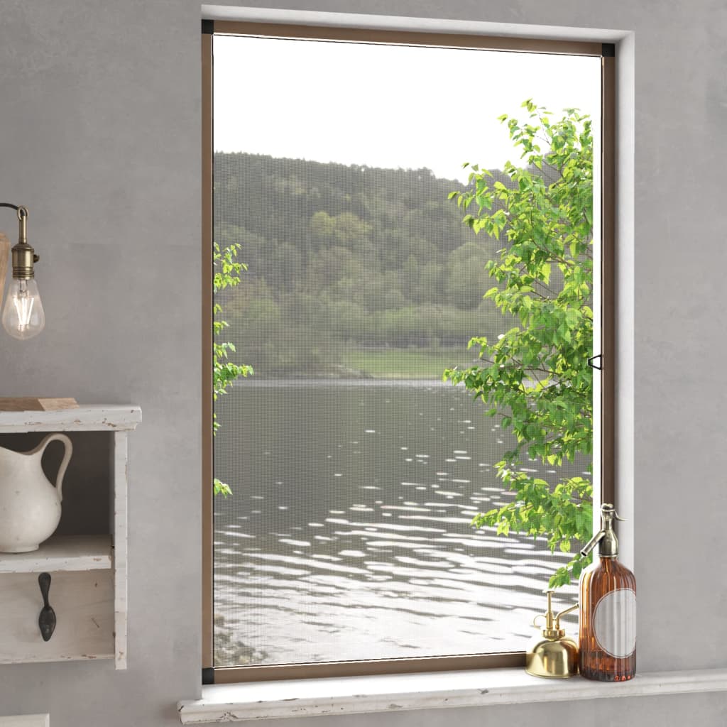 Vidaxx window screen 90x120 cm brown