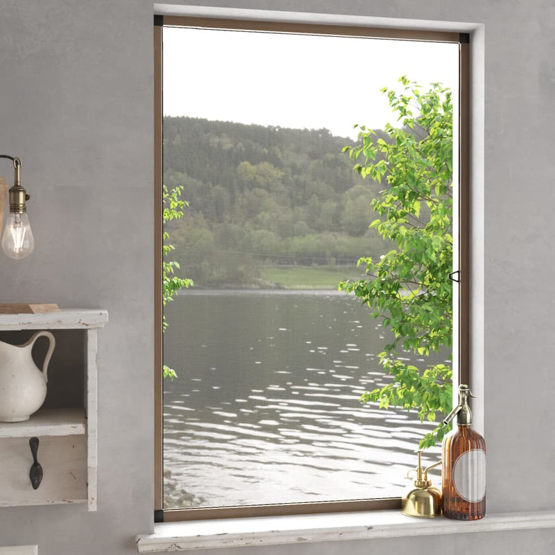 Zanzariera Vidaxx 90x120 cm marrone