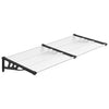 Vidaxl Door Canopy 199x90 cm policarbonato negro y transparente