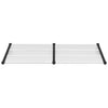 Vidaxl Door Canopy 199x90 cm policarbonato negro y transparente