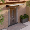 Vidaxl Door Canopy 199x90 cm policarbonato negro y transparente