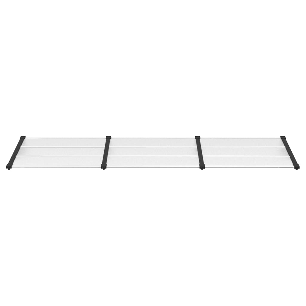 Vidaxl Port Canopy 297.5x90 cm Policarbonato nero e trasparente