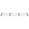 Vidaxl Port Canopy 297.5x90 cm Policarbonato nero e trasparente