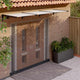 Vidaxl Port Canopy 297.5x90 cm Policarbonato nero e trasparente
