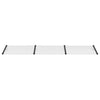 Vidaxl Port Canopy 358.5x90 cm Policarbonato nero e trasparente