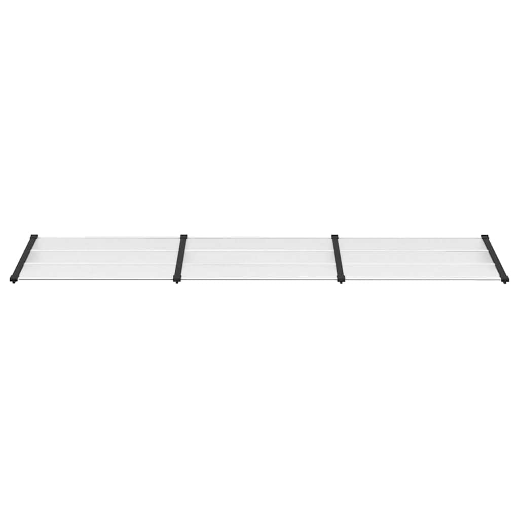 Vidaxl Port Canopy 358.5x90 cm Policarbonato nero e trasparente