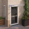 Vidaxl Port Canopy 122x90 cm in policarbonato grigio e trasparente