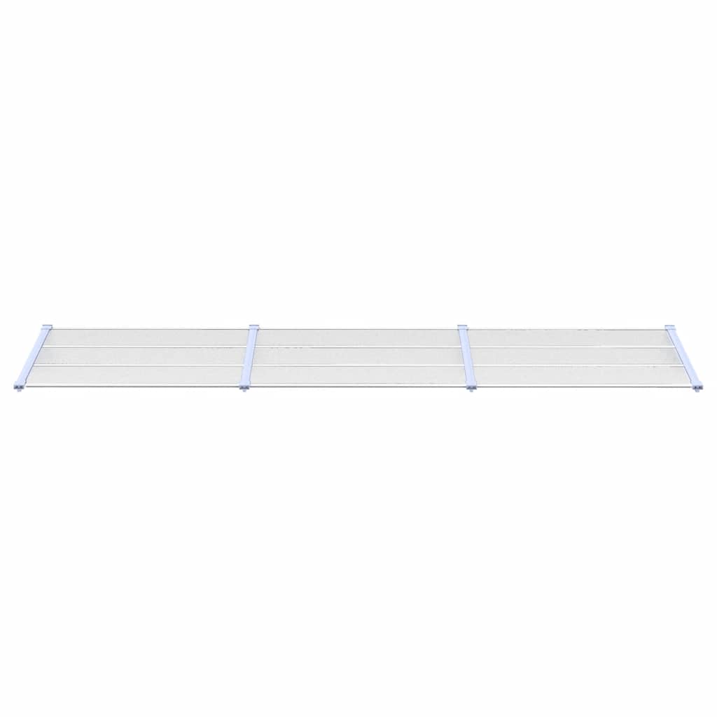 Vidaxl Port Canopy 358.5x90 cm in policarbonato grigio e trasparente