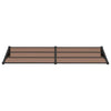 Vidaxl deurluifel 239x90 cm polycarbonaat zwart
