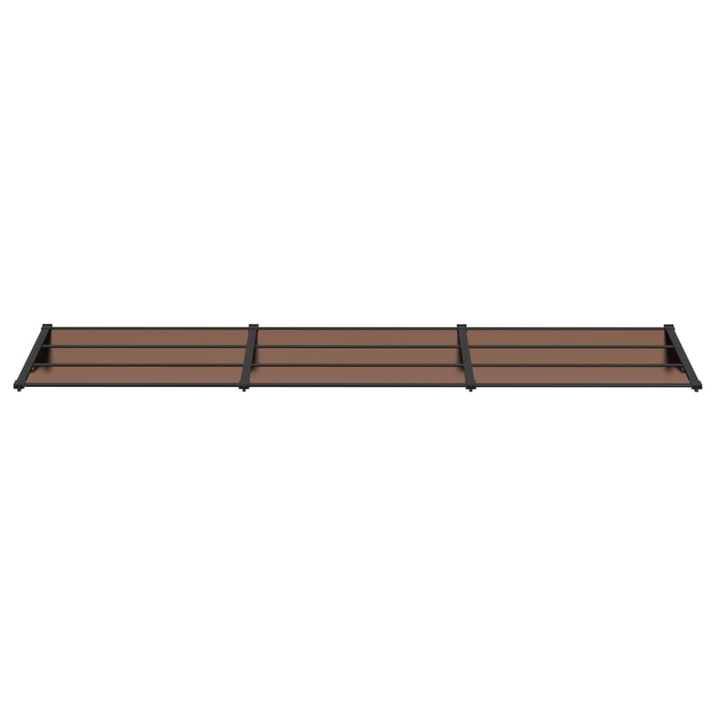 Canoppa per porte Vidaxl 358.5x90 cm in policarbonato nero