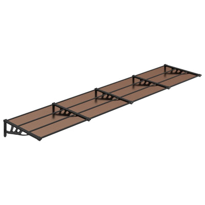 Vidaxl Port Canopy 396x90 cm in policarbonato nero