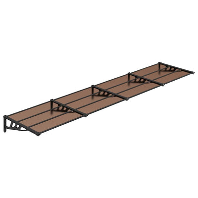 Vidaxl Port Canopy 396x90 cm in policarbonato nero