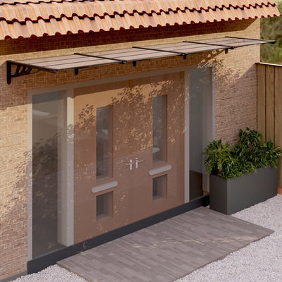 Vidaxl Port Canopy 396x90 cm in policarbonato nero