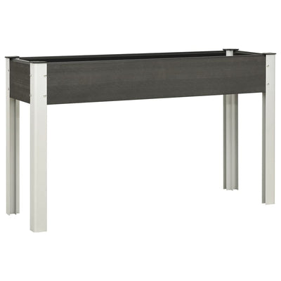 Vidaxl fioriera raccolta 120x40x75 cm grigio HKC
