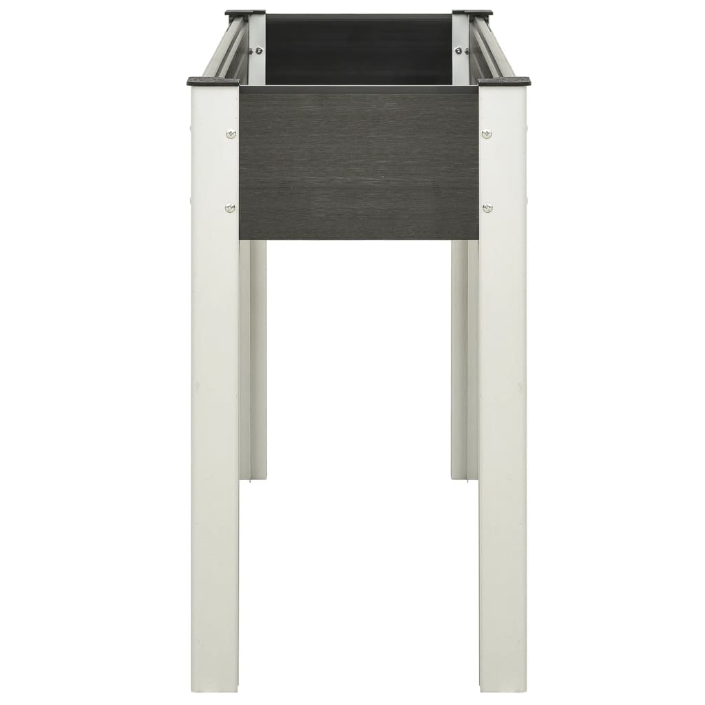 Vidaxl fioriera raccolta 120x40x75 cm grigio HKC