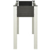 Vidaxl fioriera raccolta 120x40x75 cm grigio HKC