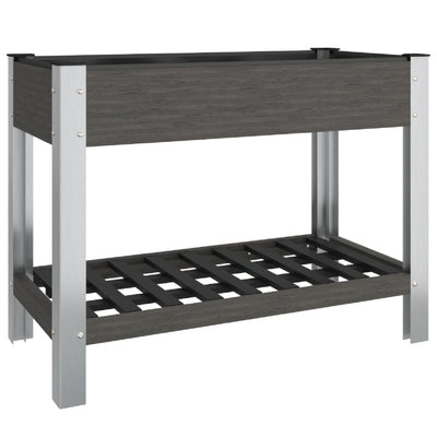 Vidaxl fioriera sollevata con scaffale 100x50x75 cm HKC