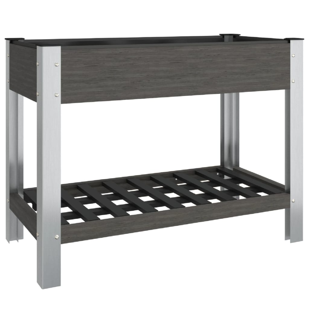 Vidaxl fioriera sollevata con scaffale 100x50x75 cm HKC
