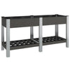 Plantador Vidaxl criado con el estante 150x50x75 cm HKC Gray