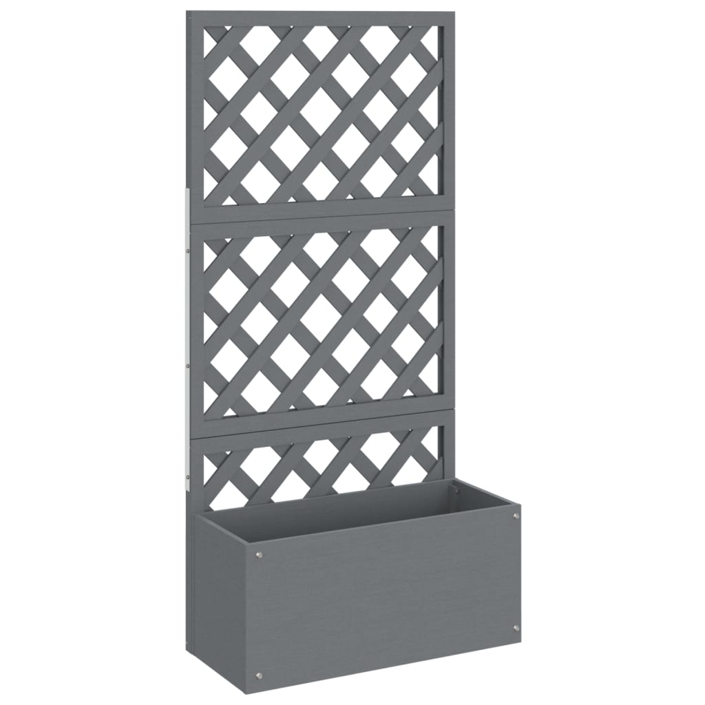 Vidaxl fioriere con latwerk 2 pcs 65x33x135 cm HKC Grey