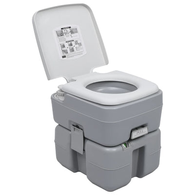 Vidaxl Camping inodoro y juego de tanques de agua portátil
