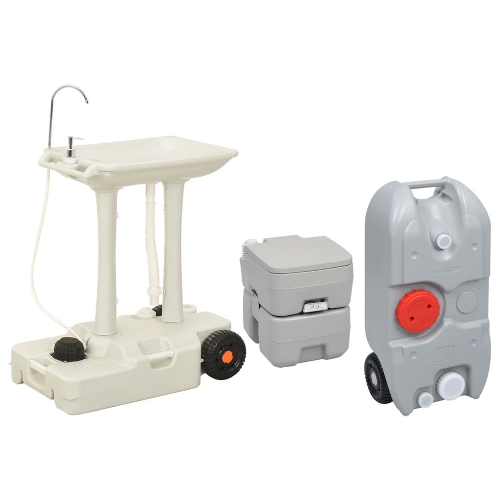 Vidaxl Camping Wilet e Washbasin con serbatoio dell'acqua
