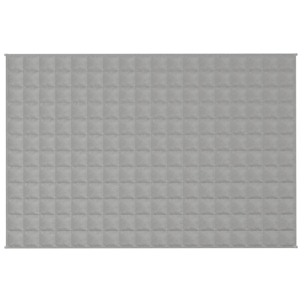 VIDAXL Coperta debole 122x183 cm 5 kg di tessuto grigio
