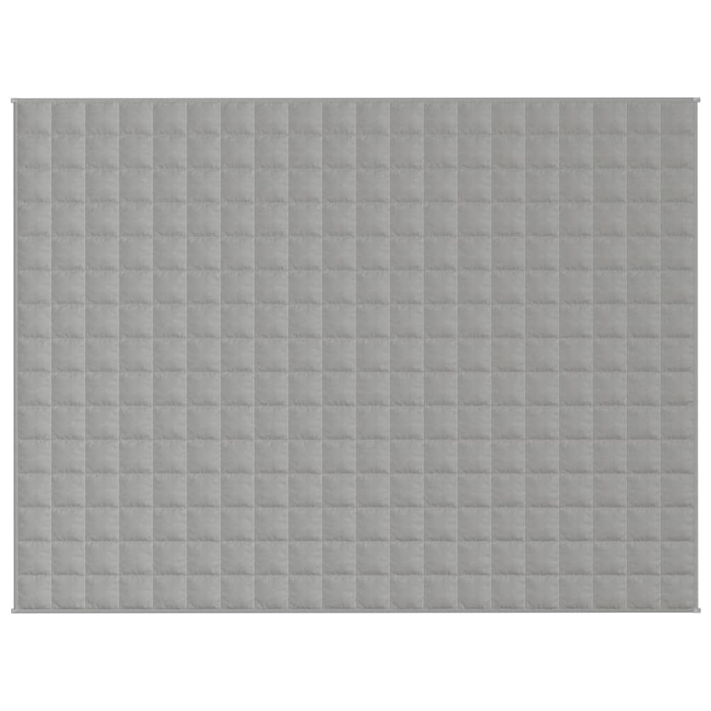 VIDAXL Coperta debole 152x203 cm 11 kg di tessuto grigio