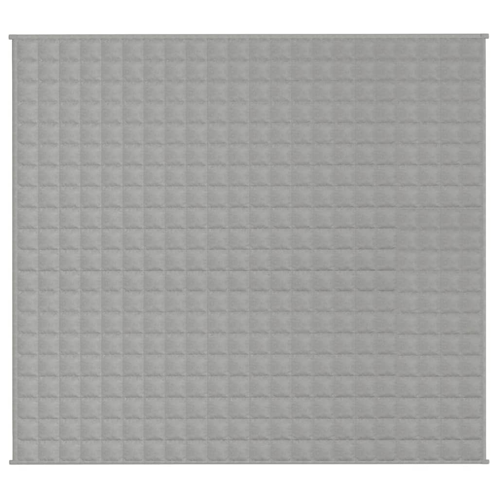 VIDAXL Coperta debole 200x220 cm 9 kg di tessuto grigio