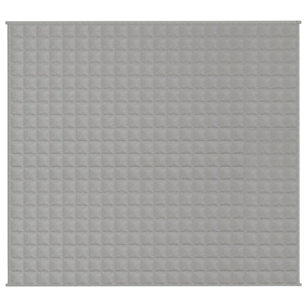 VIDAXL Coperta debole 200x230 cm 13 kg di tessuto grigio