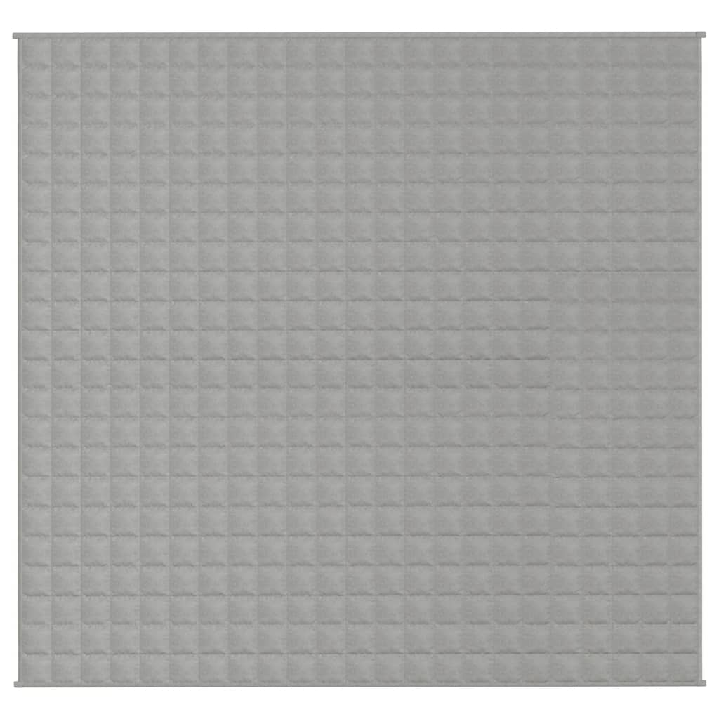 Manta de débil Vidaxl 220x230 cm 11 kg de tela gris