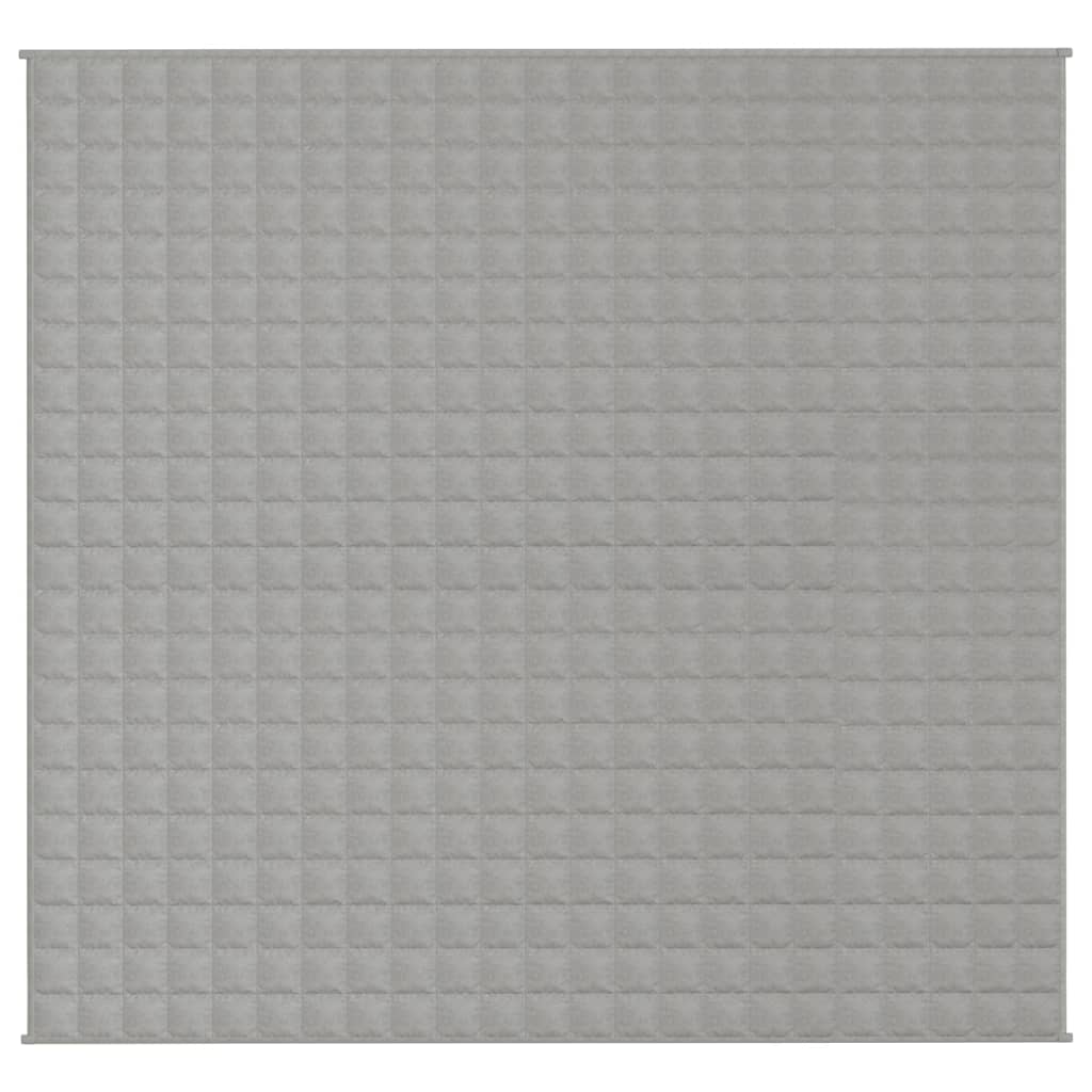 VIDAXL Coperta debole 220x230 cm 15 kg di tessuto grigio