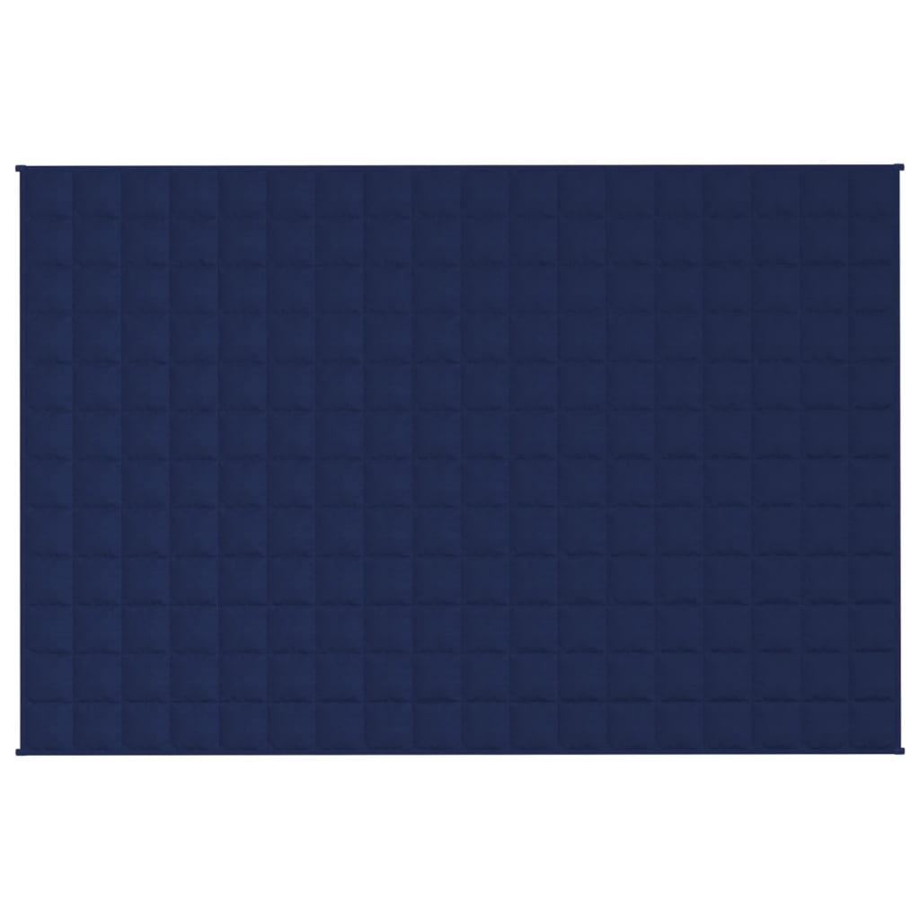 VIDAXL Coperta debole 122x183 cm 5 kg di tessuto blu