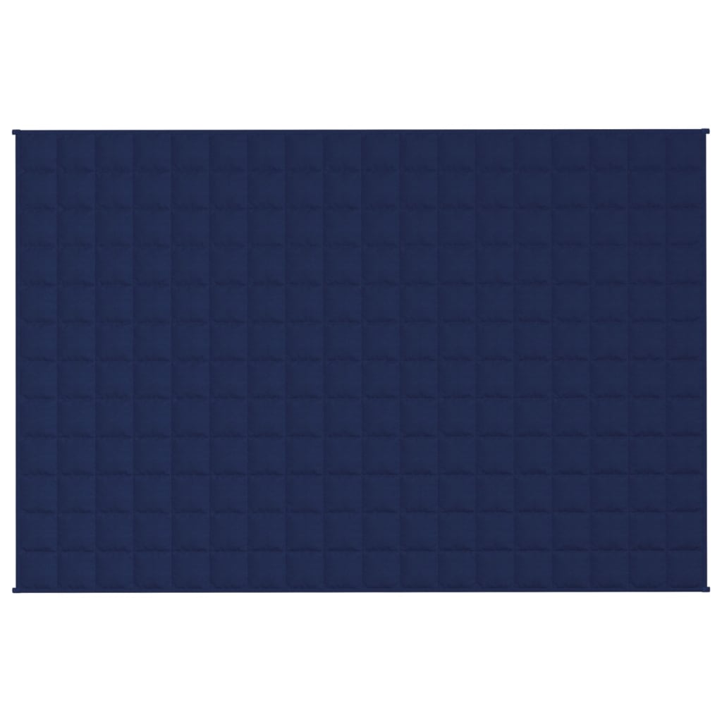 VIDAXL Coperta debole 122x183 cm 9 kg di tessuto blu