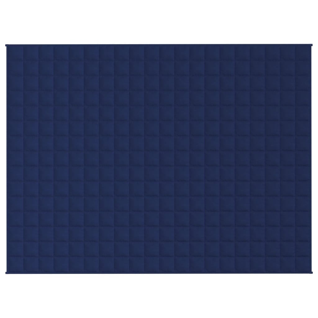 VIDAXL Coperta debole 152x203 cm 11 kg di tessuto blu