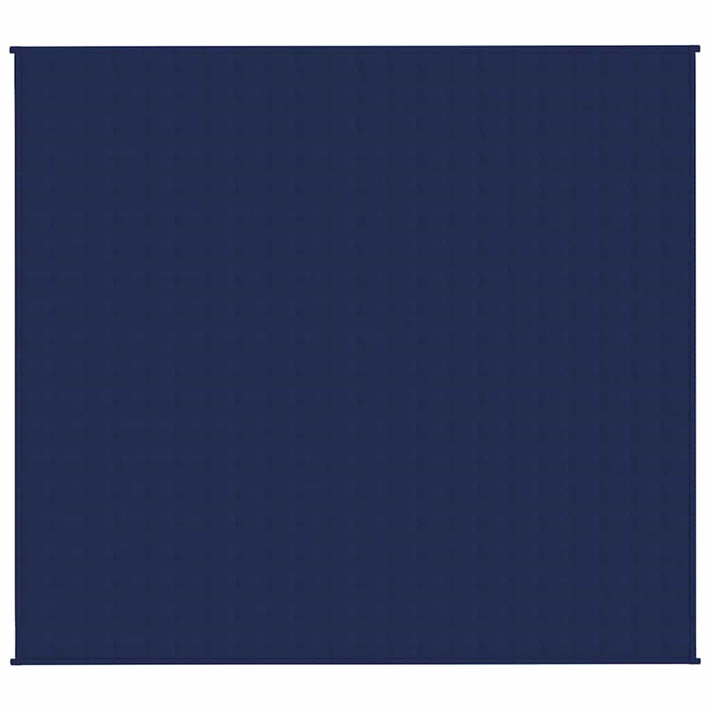 VIDAXL Coperta debole 200x220 cm 9 kg di tessuto blu