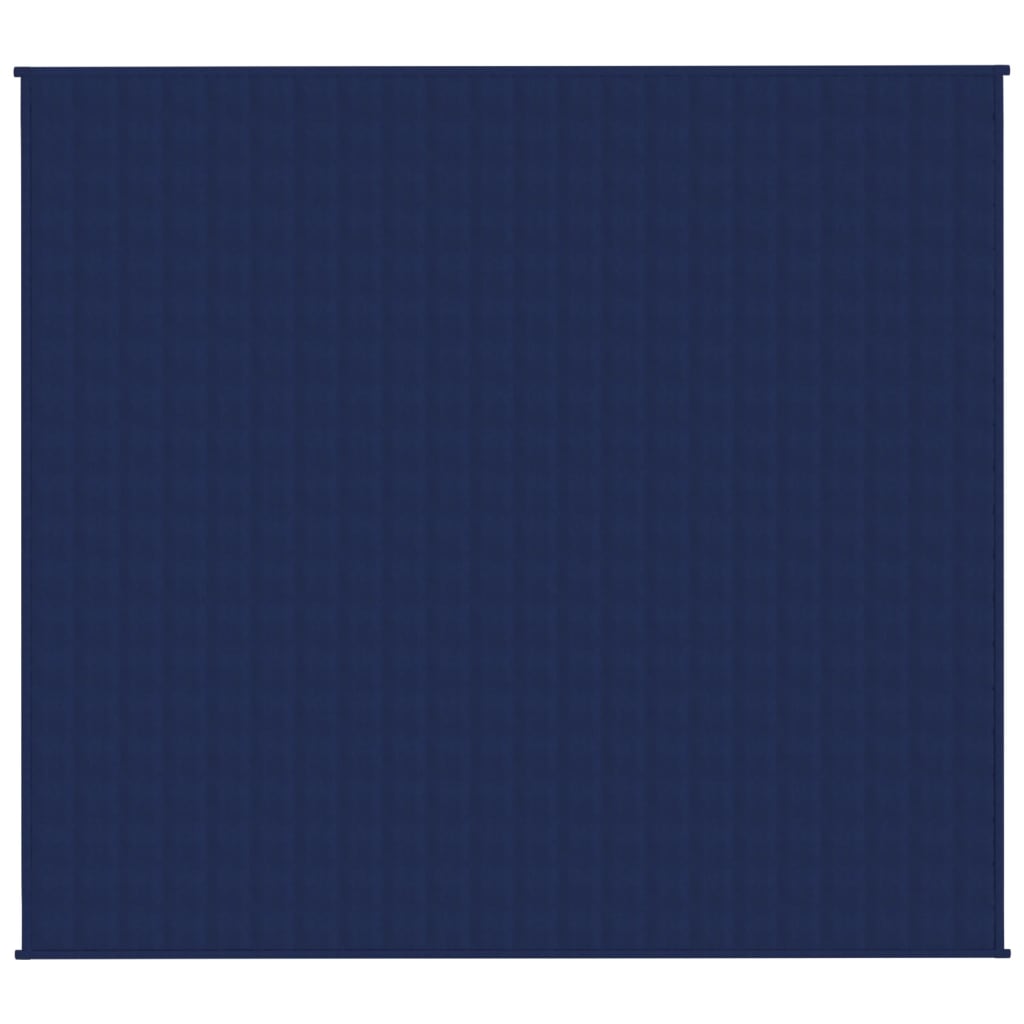 VIDAXL Coperta debole 200x230 cm 13 kg di tessuto blu