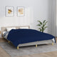 VIDAXL Coperta debole 200x230 cm 13 kg di tessuto blu
