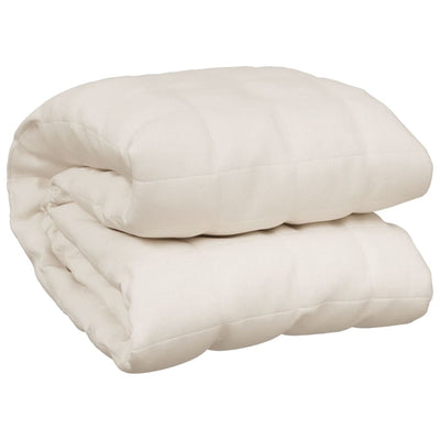 Vidaxl Weakage Blanket 122x183 cm 5 kg de crema ligera de tela -cocinera