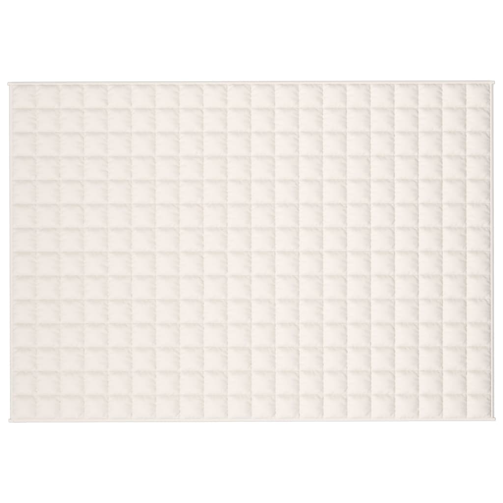 VIDAXL Coperta debole 135x200 cm 10 kg di crema leggera in tessuto