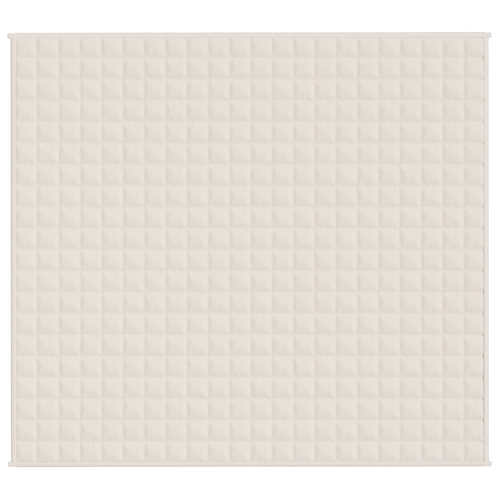 VIDAXL Coperta debole 200x230 cm 13 kg di crema leggera in tessuto