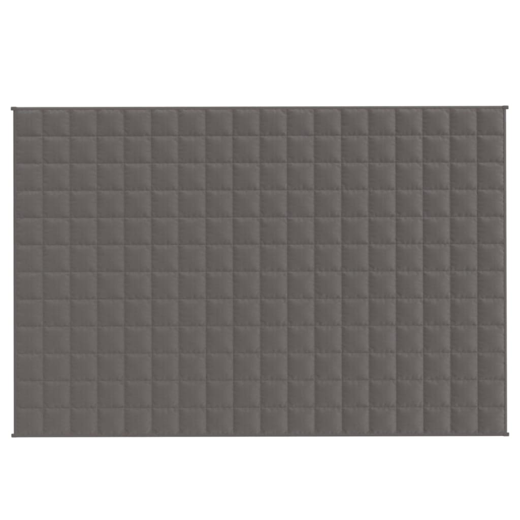 VIDAXL Coperta debole 122x183 cm 5 kg di tessuto grigio