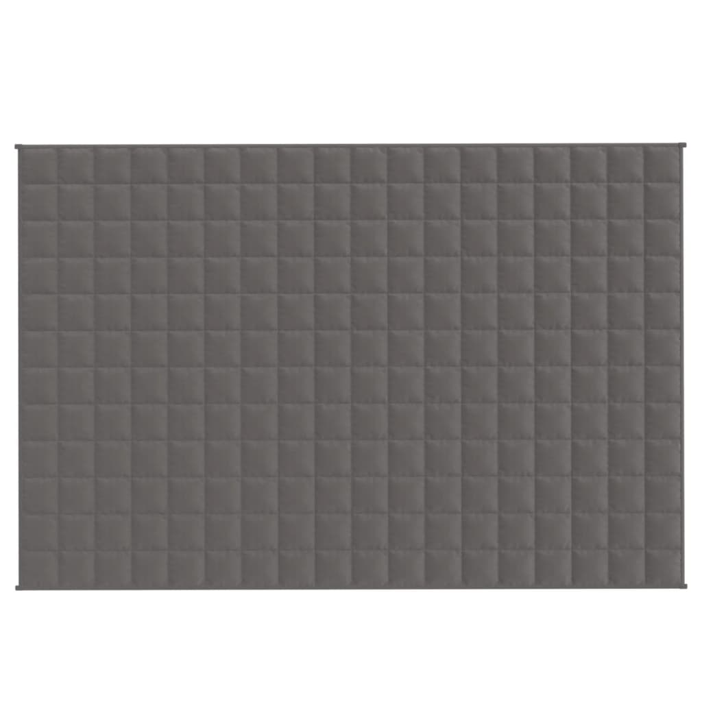 Vidaxl Weakage Manta 122x183 cm 9 kg de tela gris