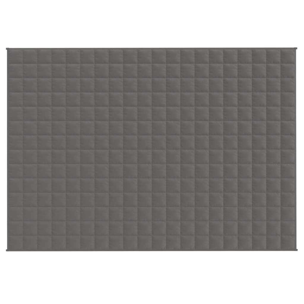 VIDAXL Coperta debole 135x200 cm 6 kg di tessuto grigio
