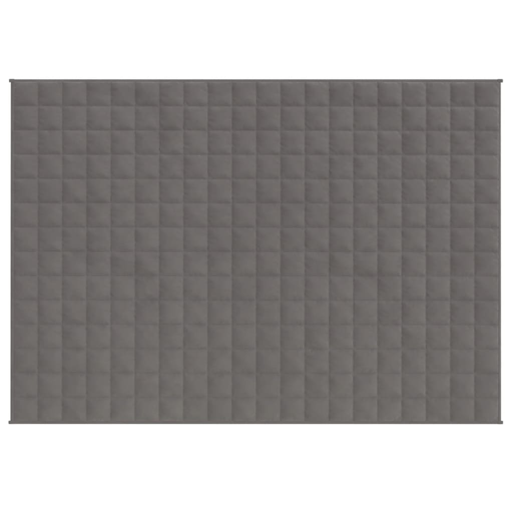 Vidaxl Weakage Manta 152x203 cm 7 kg de tela gris