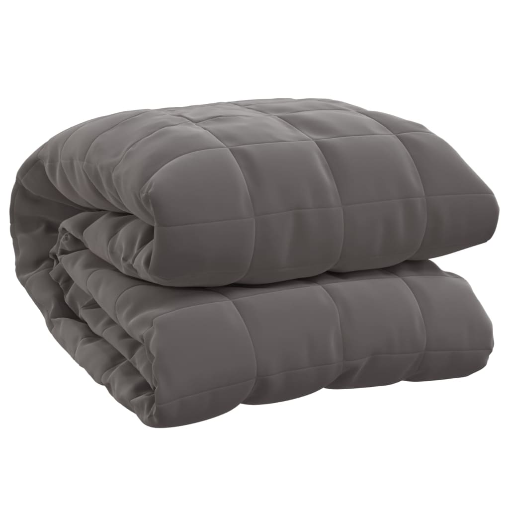 Manta de débil Vidaxl 220x230 cm 11 kg de tela gris