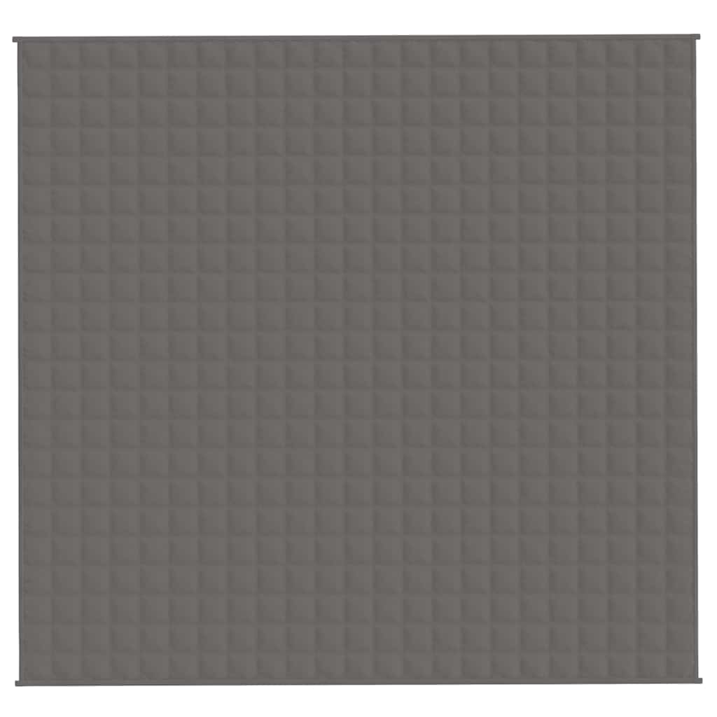 VIDAXL Coperta debole 220x240 cm 11 kg di tessuto grigio
