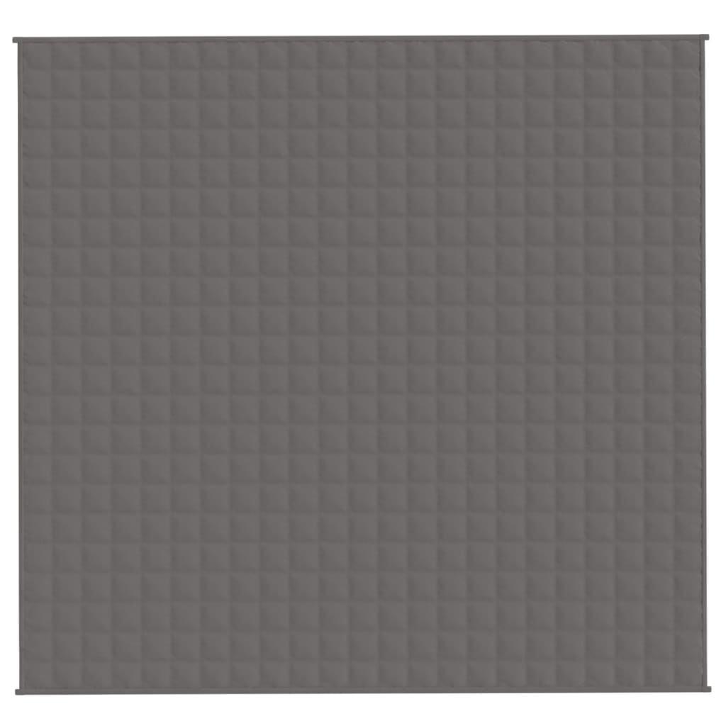 VIDAXL Coperta debole 220x230 cm 15 kg di tessuto grigio